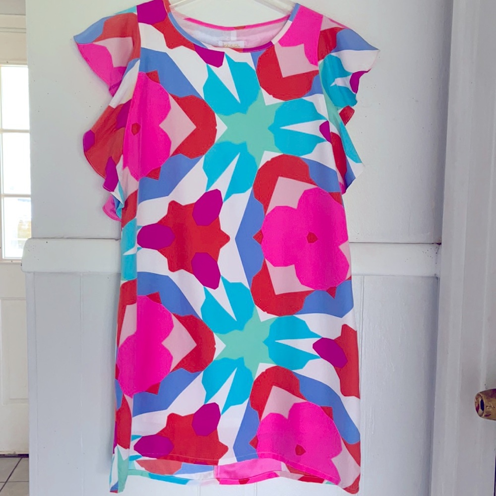 Britt Ryan silk floral sheath dress